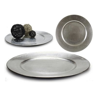 Bordsdekoration Platin Red Plast (33 x 2 x 33 cm)