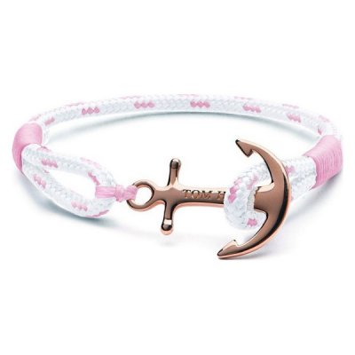 Damarmband Tom Hope TM017 Rosa Metall Textil Textil/Metall (Mått: 20 cm)