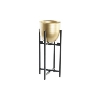 Kruka DKD Home Decor Svart Gyllene Metall Modern (16 x 16 x 38 cm)