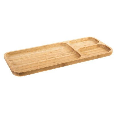 Bricka DKD Home Decor Bambu (39 x 16 x 2 cm)