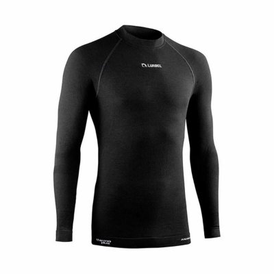 T-shirt med lång ärm Herr Lurbel Merino Svart (Storlek: M)