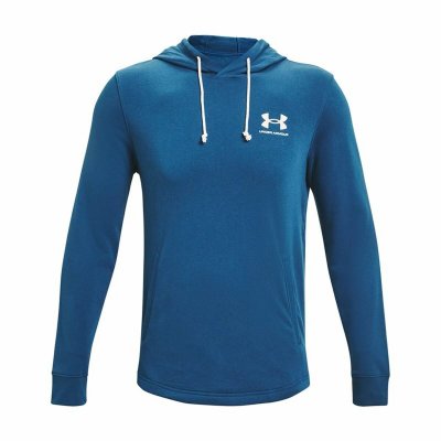 Tröja med huva Herr Under Armour Rival Terry Blå (Storlek: XL)