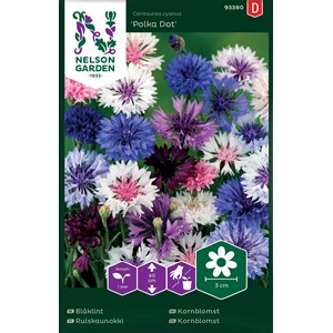Fröer Nelson Garden Blåklint Polka Dot Låg, Blandade färger