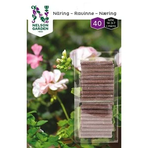 Näringspinnar Nelson Garden, 40-pack