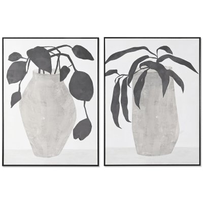Tavla DKD Home Decor Vas Urban (90 x 4 x 120 cm) (2 antal)