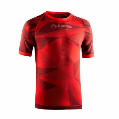 T-shirt med kortärm Herr Lurbel Samba Röd (Storlek: L)