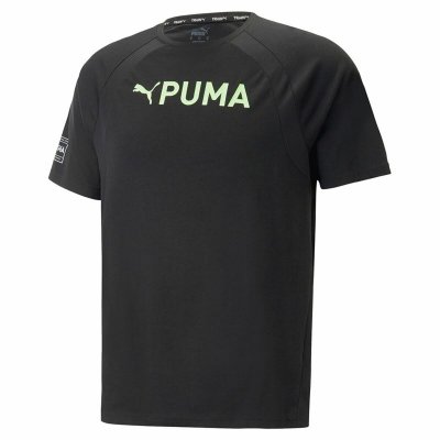 T-shirt med kortärm Herr Puma Ultrabreathe Triblend Svart (Storlek: XL)