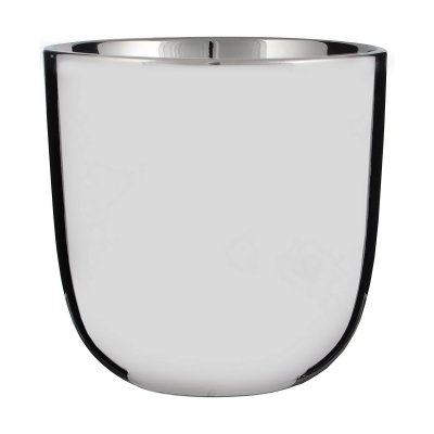 Kruka Mica Decorations Keramik Silvrig (17 x 16,5 cm)