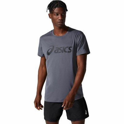 T-shirt med kortärm Herr Asics Core Mörkgrå (Storlek: XL)