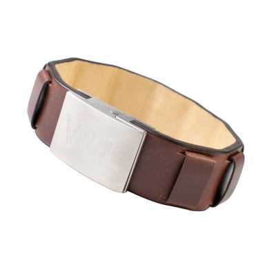 Damarmband Victorio & Lucchino VJ0125BR Brun Läder (18,5 cm)