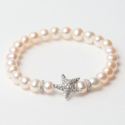 Damarmband Lancaster JLA-BR-STAR-1-WH Silvrig Vit Sterlingsilver 16 mm
