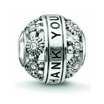 Dampärlor Thomas Sabo K0213-643-14 Silvrig (1 cm)