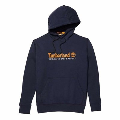 Tröja med huva Herr Timberland Wwes Mörkblå (Storlek: S)