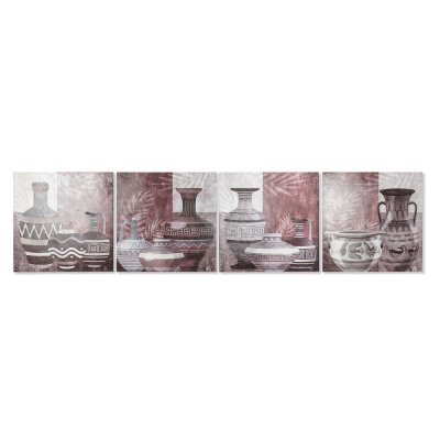 Tavla DKD Home Decor Vas Kolonial (80 x 2,8 x 80 cm) (4 antal)