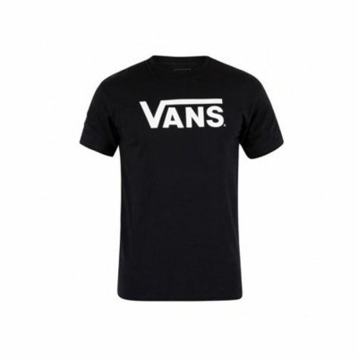 T-shirt med kortärm Herr Vans Drop V-B Svart (Storlek: S)