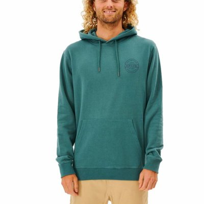 Tröja med huva Herr Rip Curl Re Entry Grön (Storlek: S)