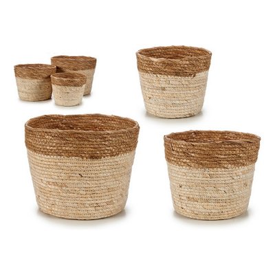 Kruka Brun Halm (3 pcs)