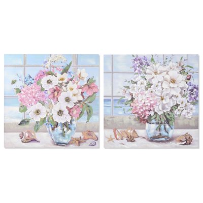 Tavla DKD Home Decor Shabby Chic (100 x 3 x 100 cm) (2 antal)