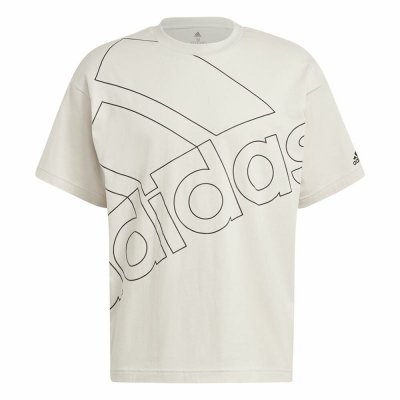 T-shirt med kortärm Herr Adidas Giant Logo Beige (Storlek: XL)