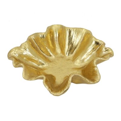 Bricka DKD Home Decor Gyllene Harts (19 x 16.5 x 5.4 cm)