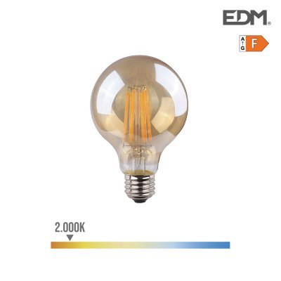 LED-lampa EDM 8 W E27 F 720 Lm (2000 K)