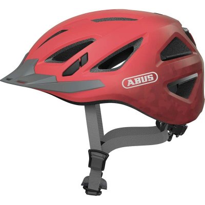 Cykelhjälm för vuxna ABUS Urban-I 3.0 51-55 cm Röd Visir (Renoverade A+)