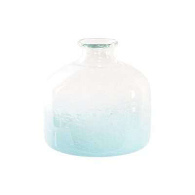 Vas DKD Home Decor Glas Blå Gyllene Medelhavs (22 x 22 x 21 cm)