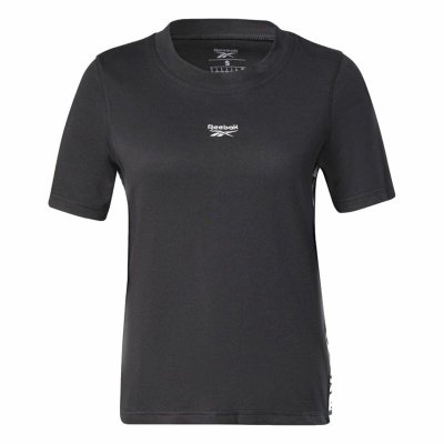 T-shirt med kortärm Dam Reebok Tape Pack Svart (Storlek: S)