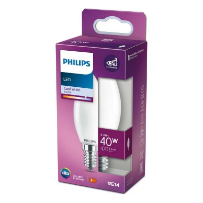 LED-lampa Philips E14 470 lm 4,3 W (3,5 x 9,7 cm) (4000 K)