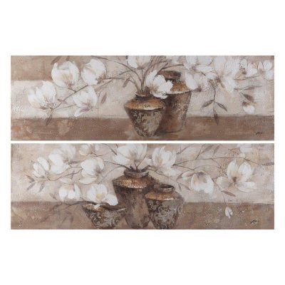 Tavla DKD Home Decor S3018374 Vas (150 x 3,5 x 50 cm) (2 antal)