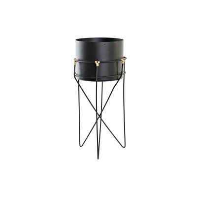 Kruka DKD Home Decor Svart Metall Kolonial (17 x 17 x 35 cm)