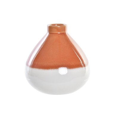 Vas DKD Home Decor Porslin Terrakota n Dvobarvna (15 x 15 x 15 cm)