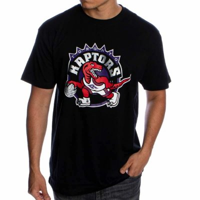 T-shirt med kortärm Herr Mitchell & Ness Toronto Raptors Svart (Storlek: XL)