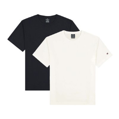 T-shirt med kortärm Herr Champion Crewneck Vit (Storlek: XS)