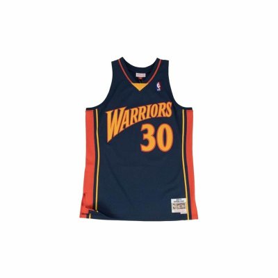 Baskettröja Mitchell & Ness GS Warriors Stepahn Curry Mörkblå (Storlek: S)