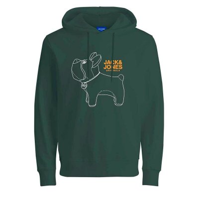 Tröja med huva Herr JORPAL SWEAT HOOD FST Jack & Jones 2310015 Grön (Storlek: XXL)