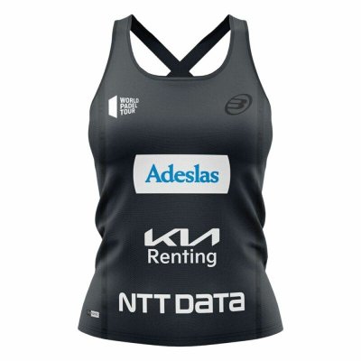 Ärmlös sporttröja Dam Bullpadel Orlas Alejandra Salazar Padel Svart (Storlek: M)
