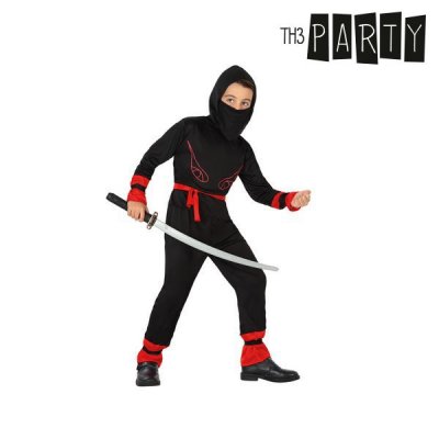 Maskeraddräkt för barn Ninja (Storlek: 3-4 år)