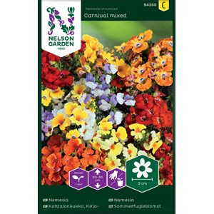 Fröer Nelson Garden Nemesia Carnival Blandade Färger