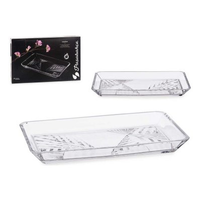 Bricka Madlen Glas Transparent (16,5 x 2,6 x 27,5 cm)