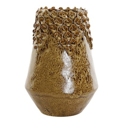 Vas DKD Home Decor Stengods Ockra (21 x 21 x 29.5 cm)