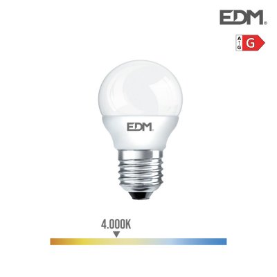 LED-lampa EDM E27 5 W G 400 lm (4000 K)