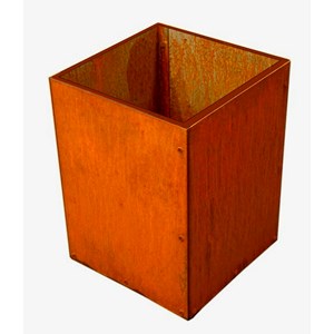 Kruka Corten Fyrkantig 30x30 cm Höjd 40 cm