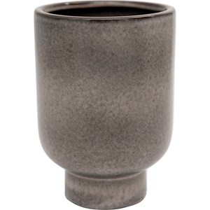 Kruka på fot Brunsvart Ø14,5 cm