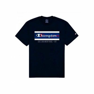 T-shirt med kortärm Herr Champion New York Svart (Storlek: XS)
