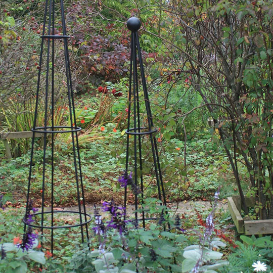 Spaljé Cone Wire Obelisks Black, large