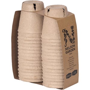Fiberkruka papp Nelson Garden Rund 8 cm, 32-pack