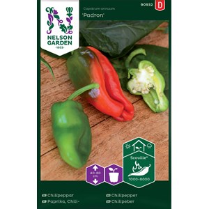 Fröer Nelson Garden Chilipeppar Padron
