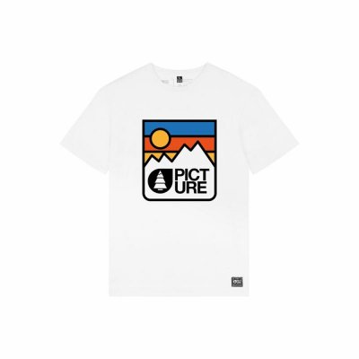 T-shirt med kortärm Herr Picture Nausta Vit (Storlek: L)