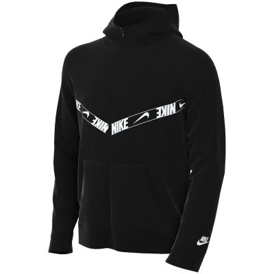 Tröja med huva Unisex REPEAT PK FZ HOODIE Nike DQ5100 010 Svart (Storlek: 12 år)